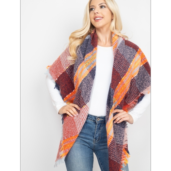 Plaid Blanket Scarf - Picture 8 of 8